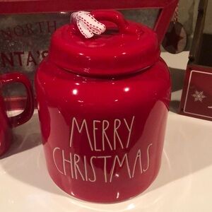 Rae Dunn Merry Christmas Cookie jar
